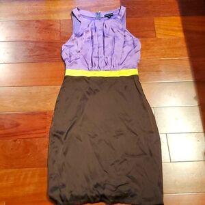 Maria Bianca Nero Colorblock silk sleeveless dress